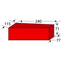 Kanalklinker Form C - 240×115/77×71mm -...