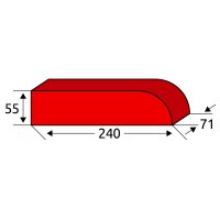 Kanalsparklinker D3 - einseitig abgerundet -...