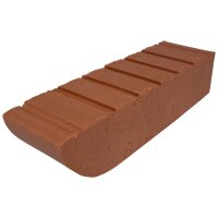 Kanalsparklinker D3 - einseitig abgerundet - 240×55×71mm  - NF ½ Höhe - Parallelriemchen, Rot