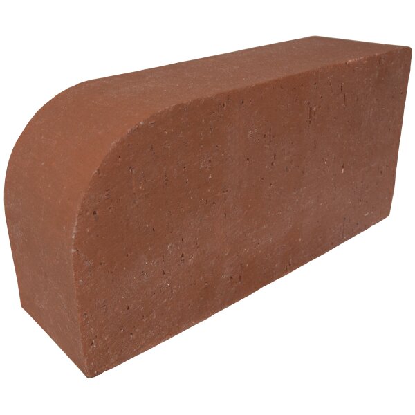 Kanalklinker D1 – einseitig abgerundet, 240×115×71mm (NF-Format), Rot