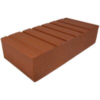Kanalsparklinker 2DF gerade 240×55×113mm, Vollsteine, Rot