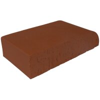 Kanalsparklinker 2DF einseitig abgerundet 240×55×113mm, Vollsteine, Rot