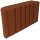 Kanalsparklinker 2DF einseitig abgerundet 240×55×113mm, Vollsteine, Rot