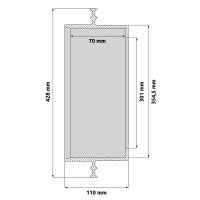Schachtfutter für Aquatub-Rohr DN 300 BL=110mm mit...