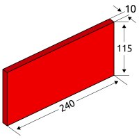 Spaltplatte 240×115×10 mm (NF-Format) –...