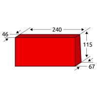 Kanalklinker Form B - 240×115×67/46mm -...
