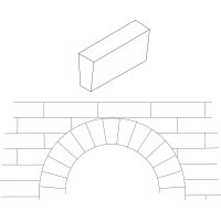 Kanalklinker Form B - 240×115×67/46mm - Keilklinker für Kopfgewölbe (stärkere Keilung)