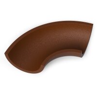 Halbierter Bogen DN 150, 90 Grad, aus Steinzeug