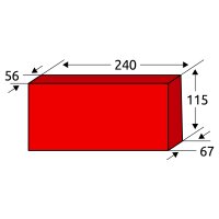 Kanalklinker Form A - 240×115×67/56mm -...