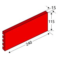 Steinzeugplatte 240×115×15 mm (NF-Format)...