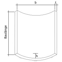 Viertelschale (Sohlschale) DN 300, L=49,5cm aus...