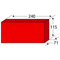 Kanalklinker NF (Normalformat) 240×115×71mm,...