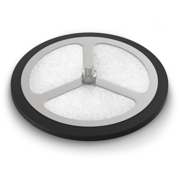 Pollerfilter zum nachträglichen einbau in Dunsthut DN 150 (IØ=150mm) von Schachtabdeckungen und Belüftungskamine