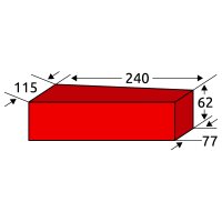 Kanalklinker RF - Form C - 240×115/77×62 mm,...