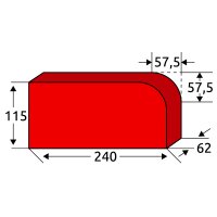 Kanalklinker RF - Form D - 240×115×62mmm,...