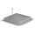 Schachtabdeckung mittig überhöht LW: 800x800mm mit Isolierung aus 2mm Blech zum Andübeln und Einbetonieren in Edelstahl V2A (1.4307)