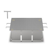 Schachtabdeckung überflutungssicher bis 5 mWS LW:...