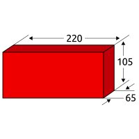 Kanalklinker HF (Hamburger Format) 220x105x65mm,...